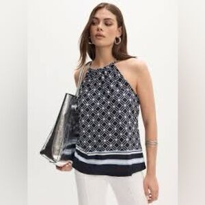 Jules & Leopold Navy&White Top